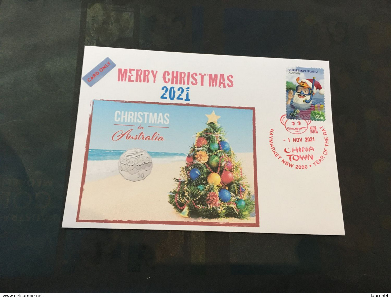 (Folder) (Large) Christmas 2021 Presentation Pack (with 1 Cover With 1 Xmas Stamp) - Presentation Packs