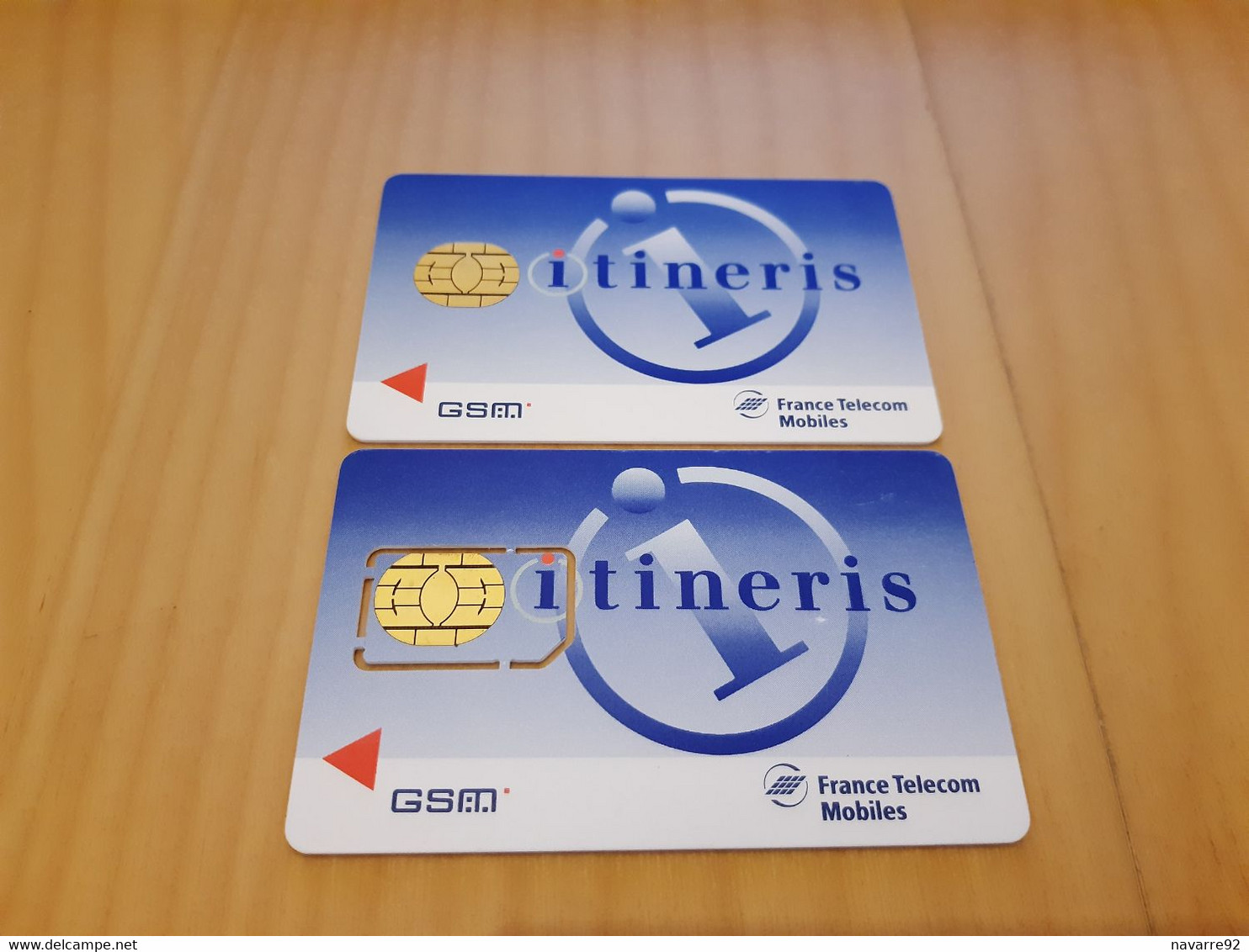 LOT 2 ANCIENNES CARTES GSM SIM FRANCE TELECOM ITINERIS B.E !!! - Other & Unclassified