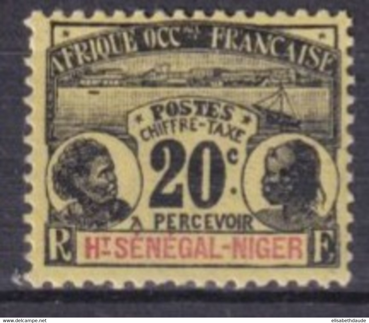 HAUT-SENEGAL - 1906 - TAXE YVERT N°4 * MLH - COTE = 19 EUR. - Nuovi