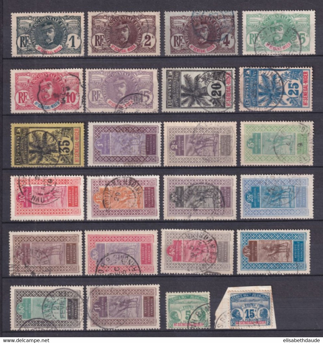 HAUT-SENEGAL - COLLECTION OBLITERES ! - COTE YVERT = 82.5 EUR. - Used Stamps