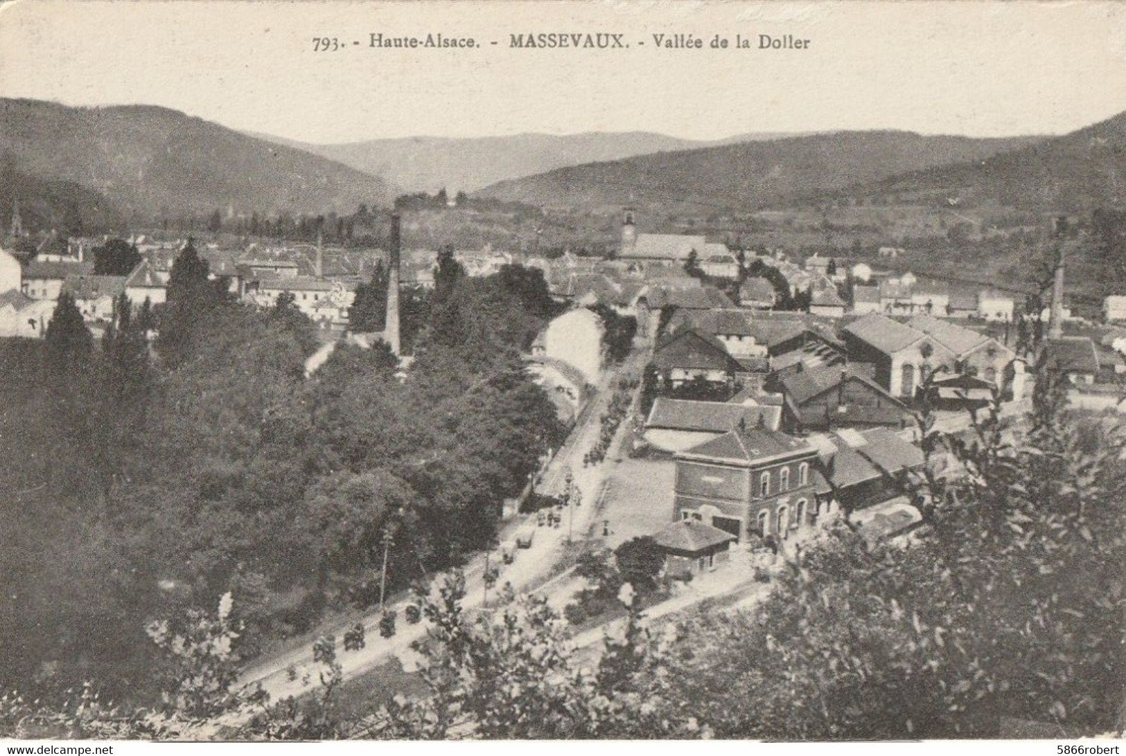 CARTE POSTALE ORIGINALE ANCIENNE : MASSEVAUX LA VALLEE DE LA DOLLER HAUT RHIN (68) - Masevaux