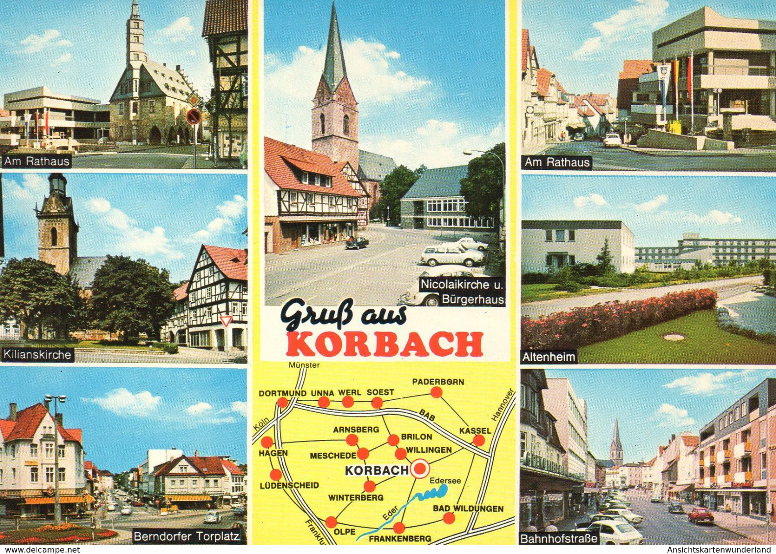 011841  Gruss Aus Korbach  Mehrbildkarte - Korbach