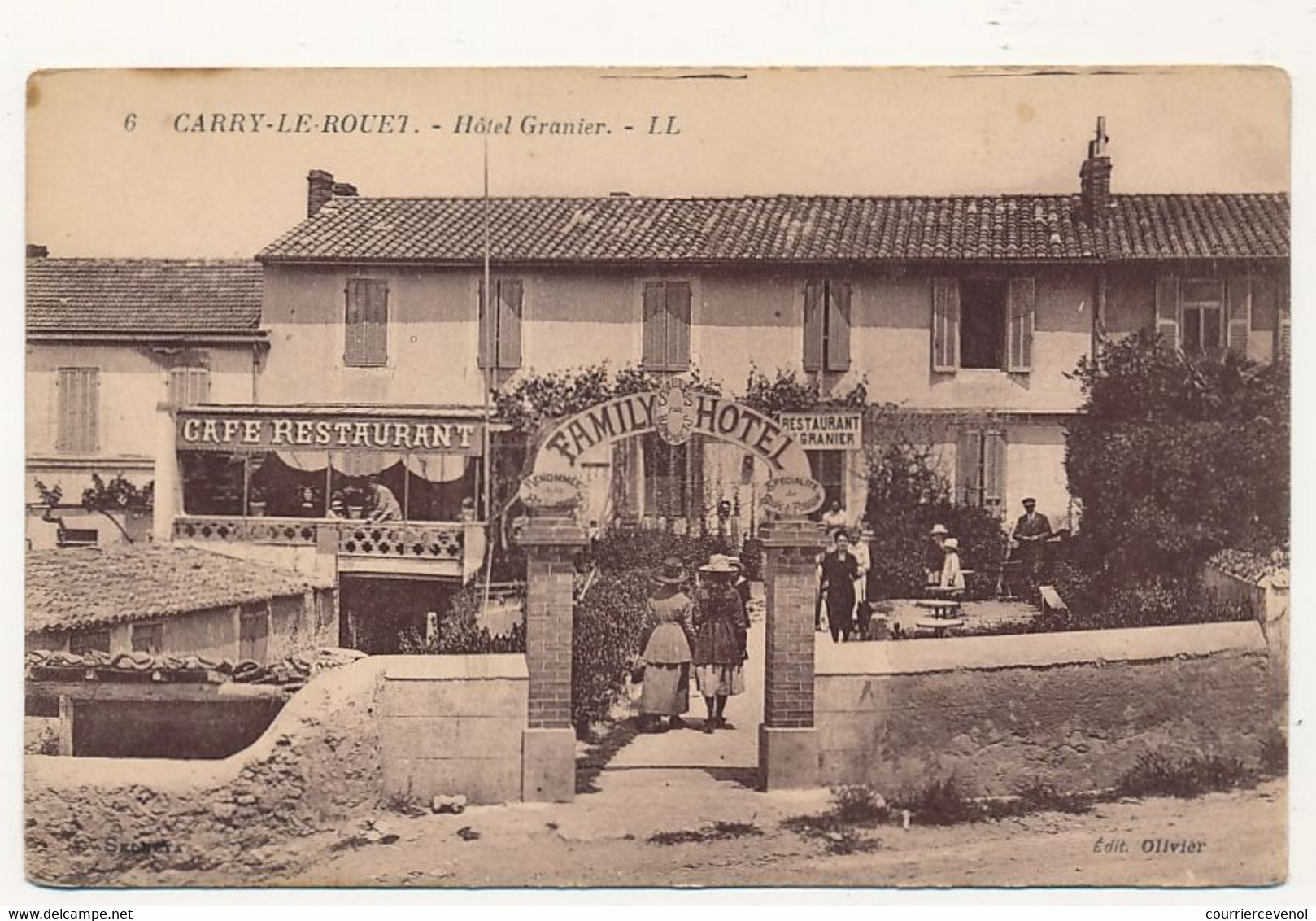 CPA - CARRY-LE-ROUET (B Du R) - Hôtel Granier (Family Hôtel) - Carry-le-Rouet