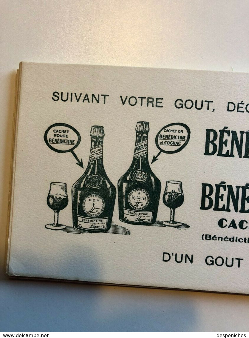 Buvard Publicitaire Vintage Bénédictine 22cm X 14cm - Schnaps & Bier