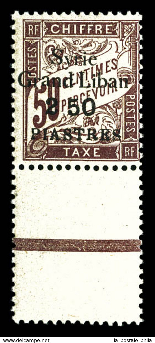 N°20a, Erreur: 2.50 Au Lieu De 3 Pi, Bdf. TTB  Qualité: **  Cote: 330 Euros - Timbres-taxe