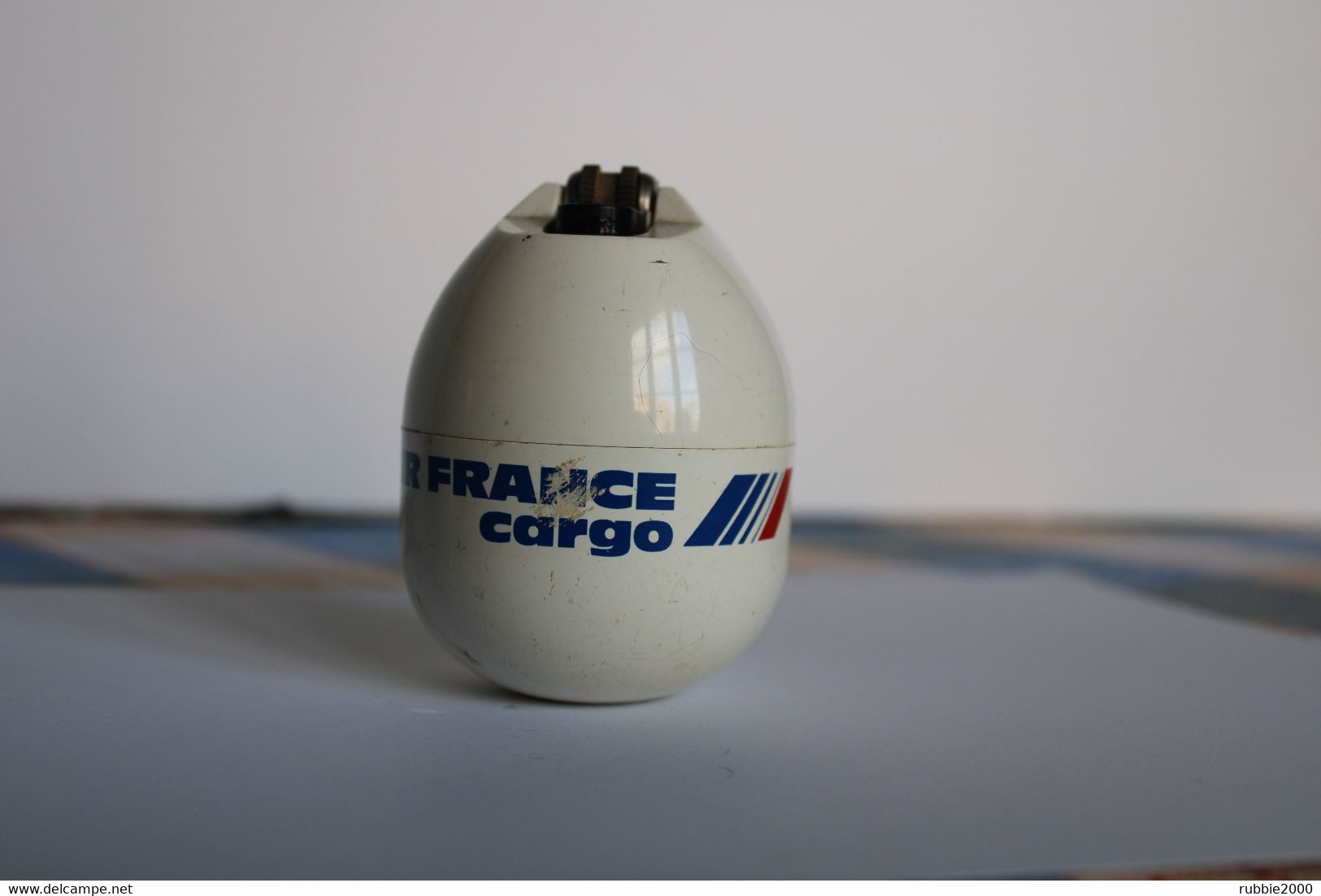 BRIQUET CULBUTO PUBLICITE AIR FRANCE CARGO COMPAGNIE AERIENNE SERVICE FRET BRIQUET AU GAZ DJEEP RECHARGEABLE - Autres & Non Classés