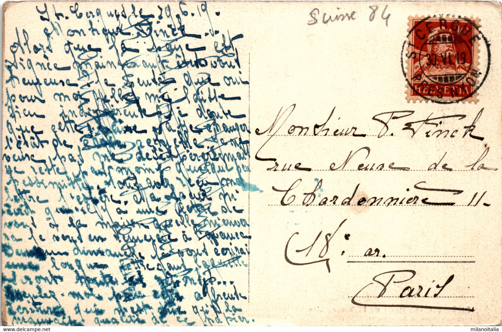 St. Cergue Et L'Hotel De L'Observatoire (5552) * 30. 6. 1919 - Saint-Cergue