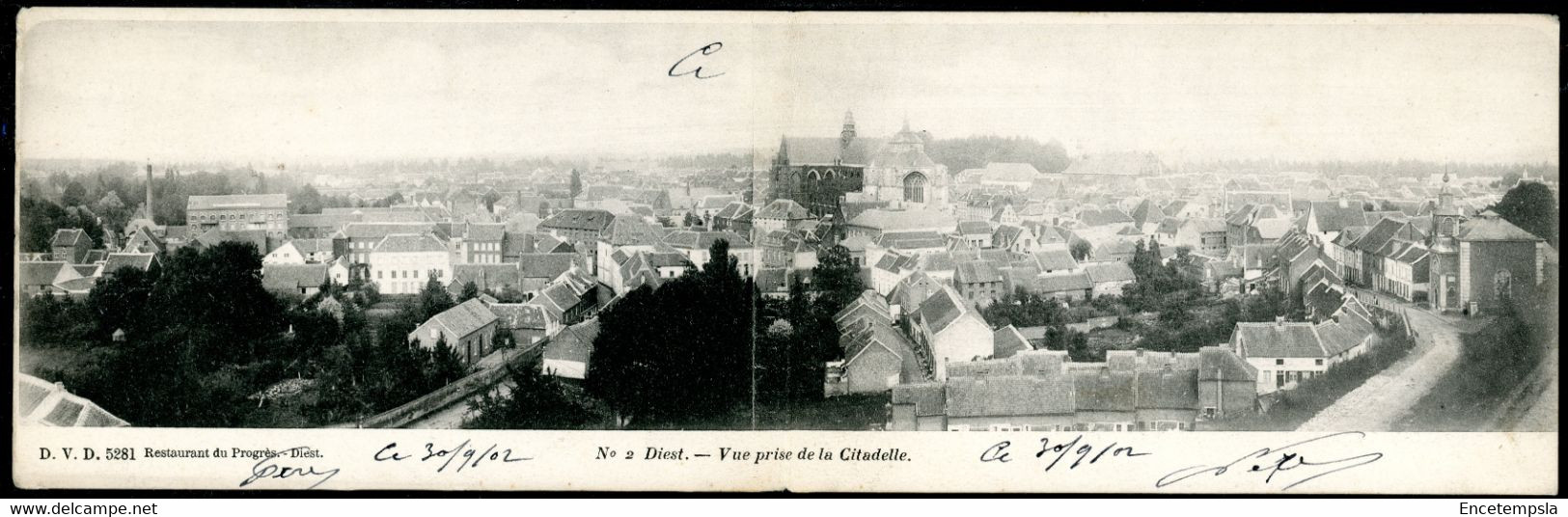 CPA - Carte Postale Panoramique - Belgique - Diest - Vue Prise De La Citadelle - 1902  (CP19283) - Diest