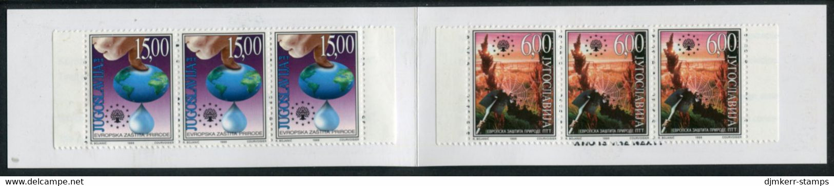 YUGOSLAVIA 1999 Nature Protection X 3 In "Targets" Propaganda Booklet MNH / **.  Michel 2912-13 - Unused Stamps