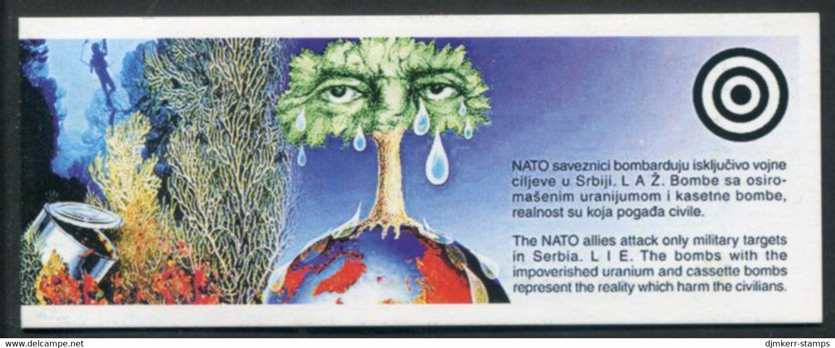 YUGOSLAVIA 1999 Nature Protection X 3 In "Targets" Propaganda Booklet MNH / **.  Michel 2912-13 - Unused Stamps