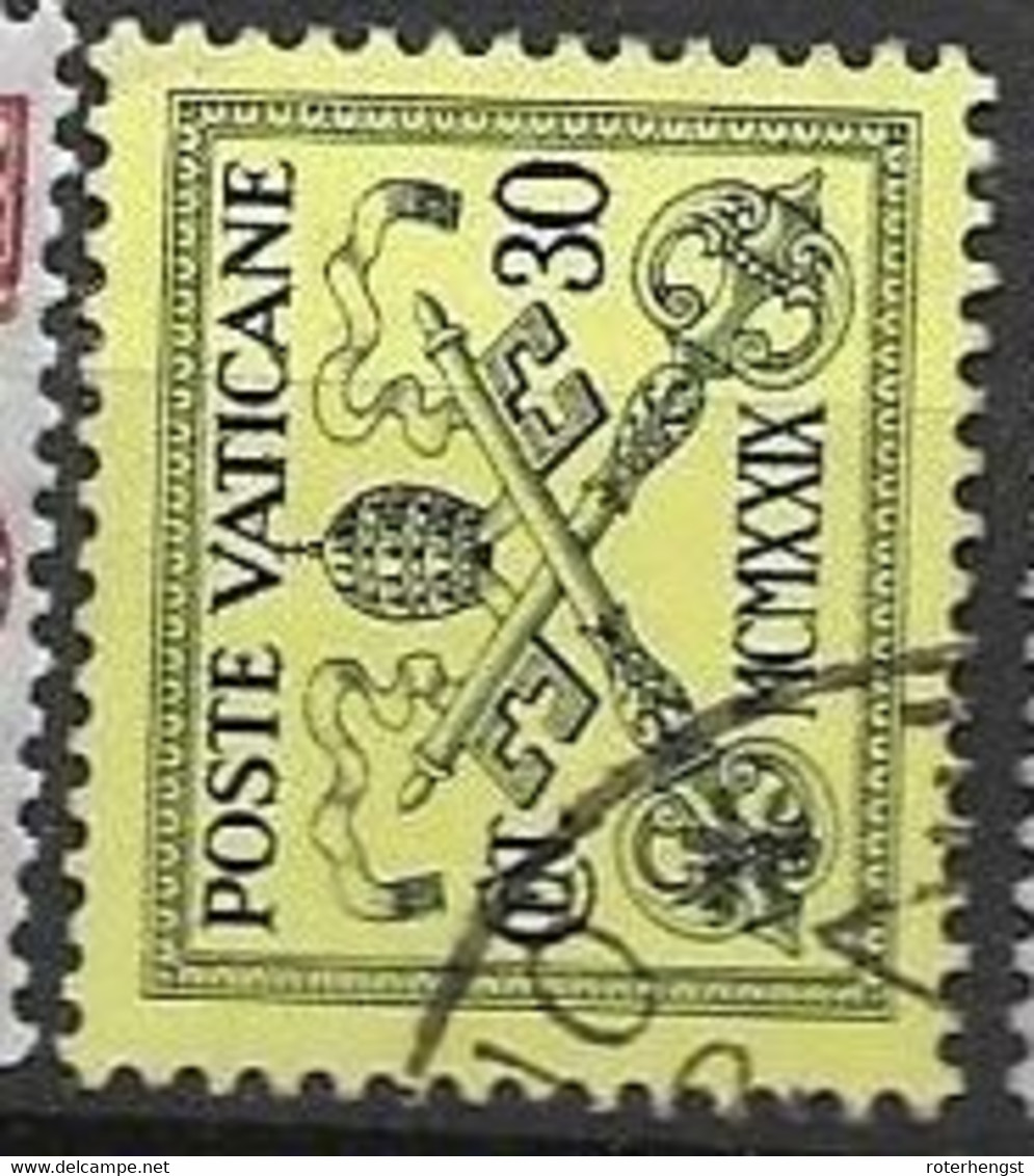 Vatican VFU TB 6,5 Euros 1931 - Postage Due