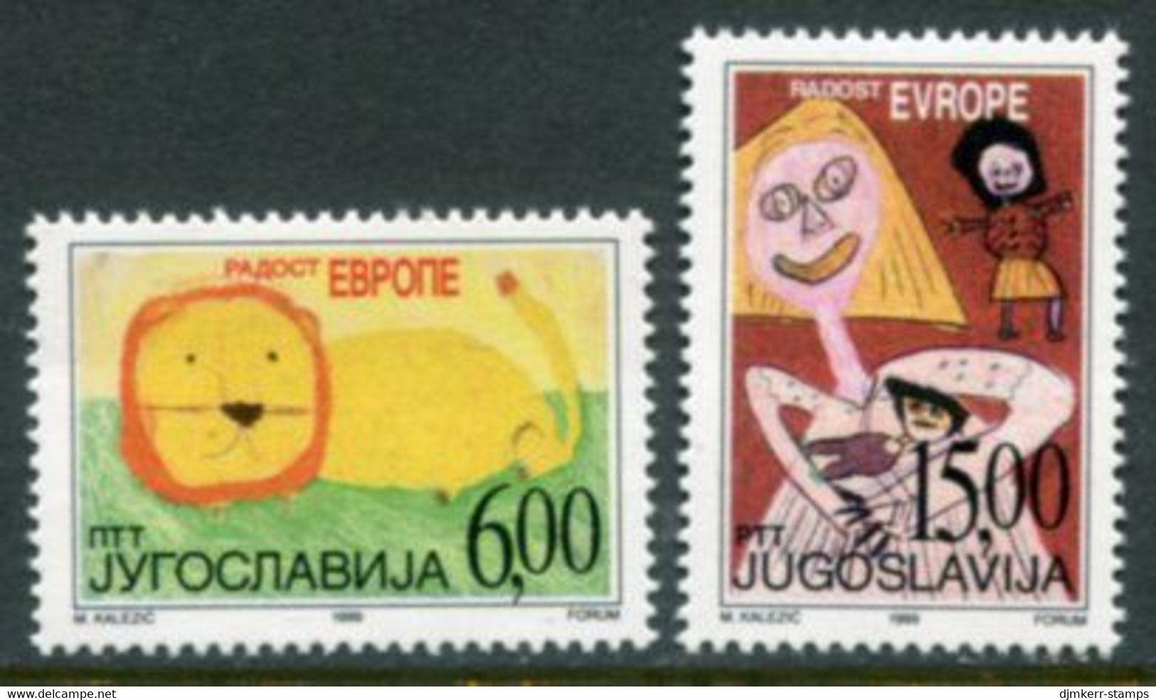 YUGOSLAVIA 1999 Universal Children's Day  MNH / **.  Michel 2928-29 - Neufs