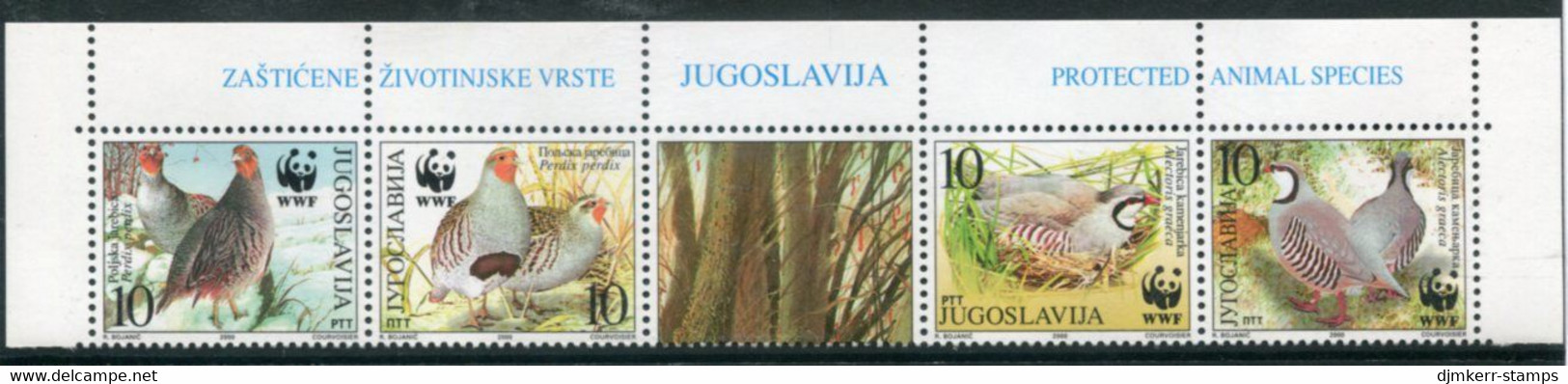 YUGOSLAVIA 2000 WWF: Partridges Strip  MNH / **.  Michel 2966-69 - Neufs