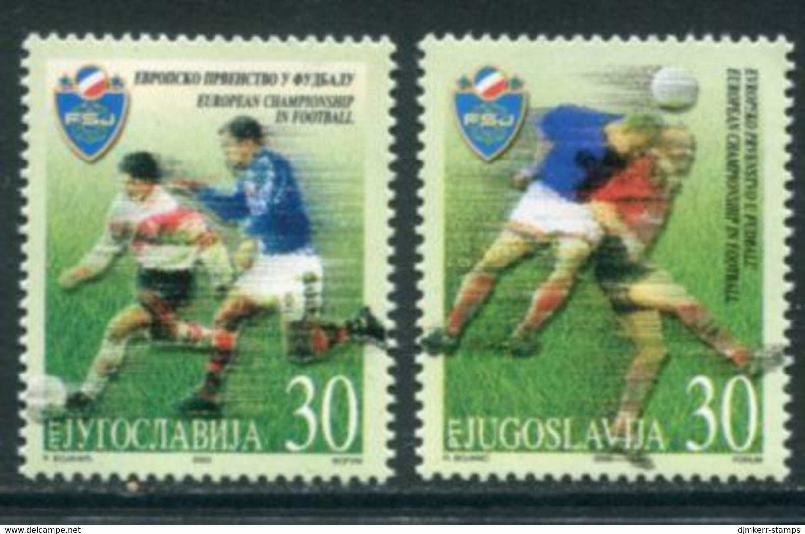 YUGOSLAVIA 2000 Football World Cup MNH / **.  Michel 2977-78 - Ungebraucht