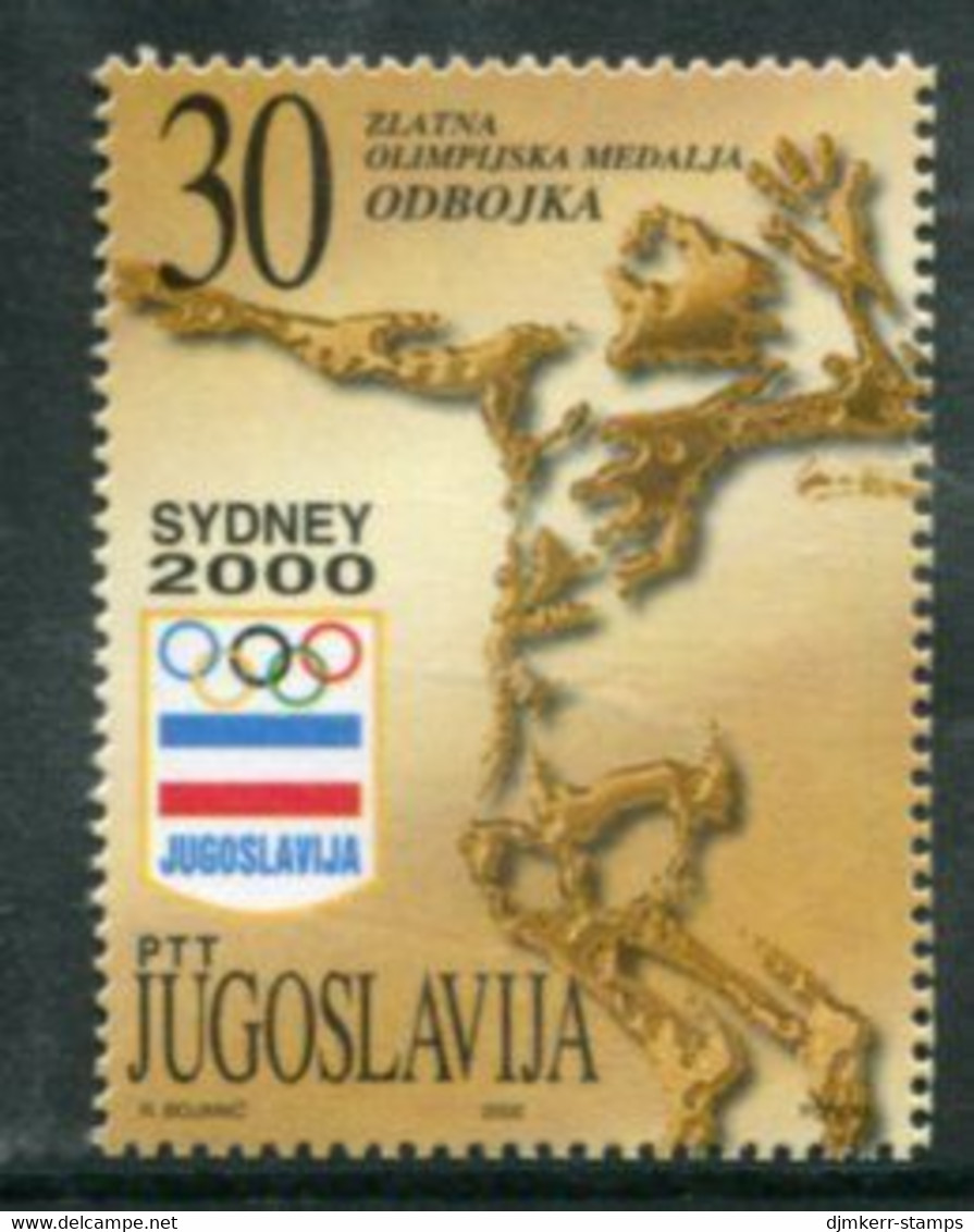 YUGOSLAVIA 2000 Olympic Medal Winners Single Ex Block MNH / **.  Michel 2991 - Unused Stamps