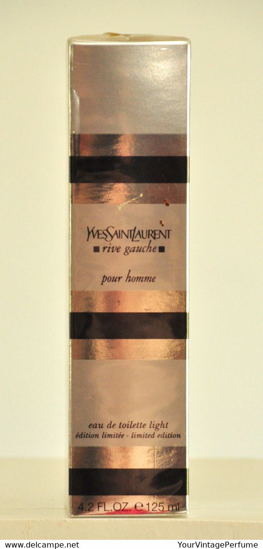 Ysl Yves Saint Laurent Rive Gauche Pour Homme Light Eau De Toilette Edt Spray 125ml 4.2 Fl. Oz. Men Rare Vintage 2004 - Herren