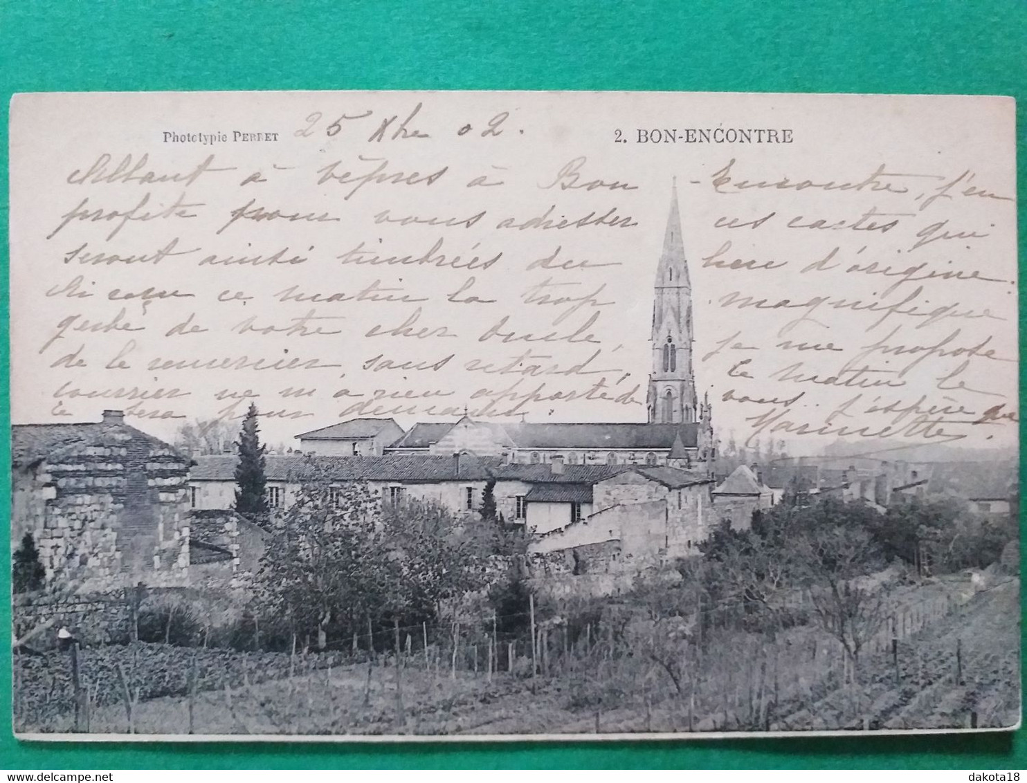 47, Bon Encontre , Vue Générale En 1902 - Bon Encontre