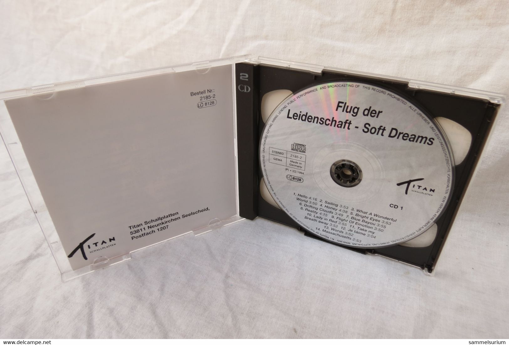 2 CDs "Flug Der Leidenschaft" 32 Instrumental Soft Dreams - Strumentali