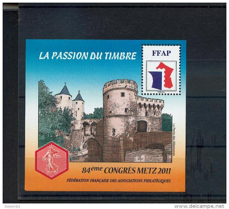 France BF  5 FFAP 84 ème Congrès De Metz 2011 Neufs ** LUXE MNH Sin Charnela - FFAP