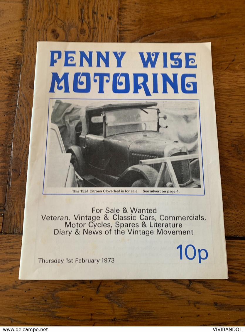 PENNY WISE MOTORING Février 73 - Themengebiet Sammeln