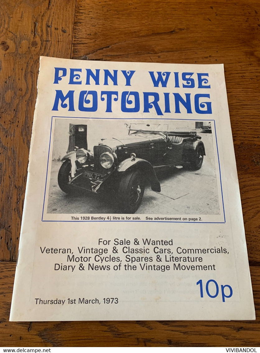 PENNY WISE MOTORING Mars 73 - Boeken Over Verzamelen