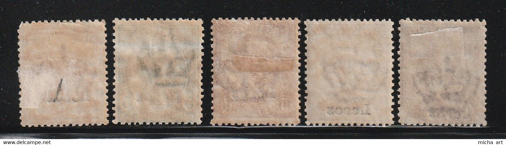 Italian Colonies 1912 Greece Aegean Islands Egeo Lero Leros No 1-7 (except 4,5) Lot MNH / MH (B353-13) - Ägäis (Lero)