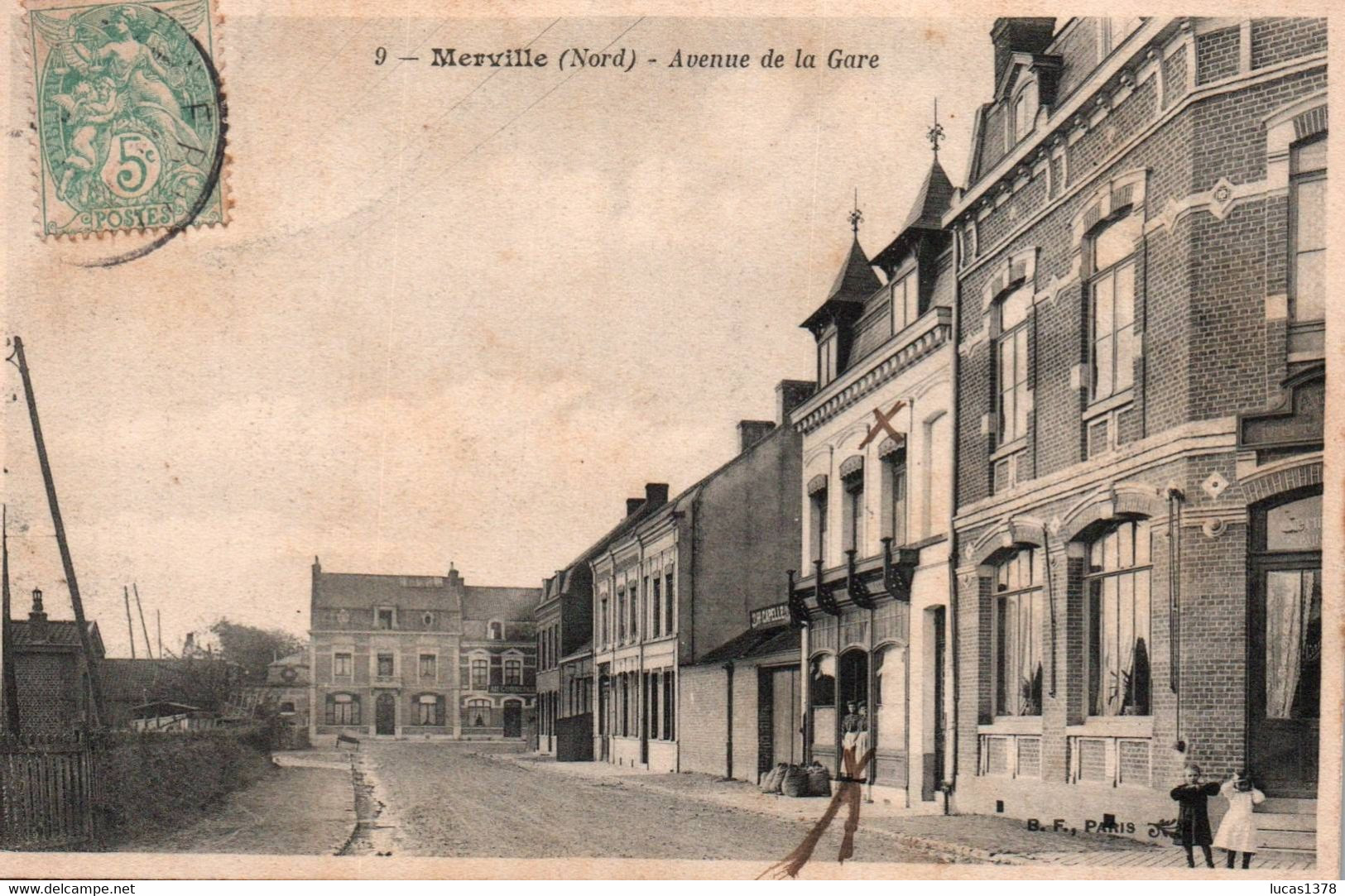 59 / MERVILLE / AVENUE DE LA GARE - Merville
