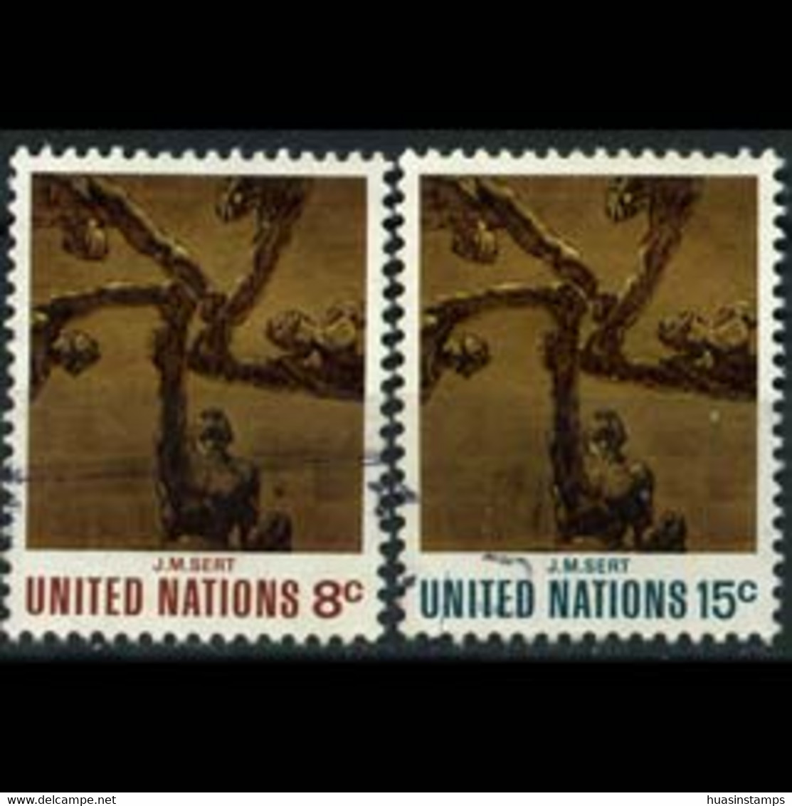 UN-NEW YORK 1972 - Scott# 232-3 Sert Painting Set Of 2 Used - Used Stamps