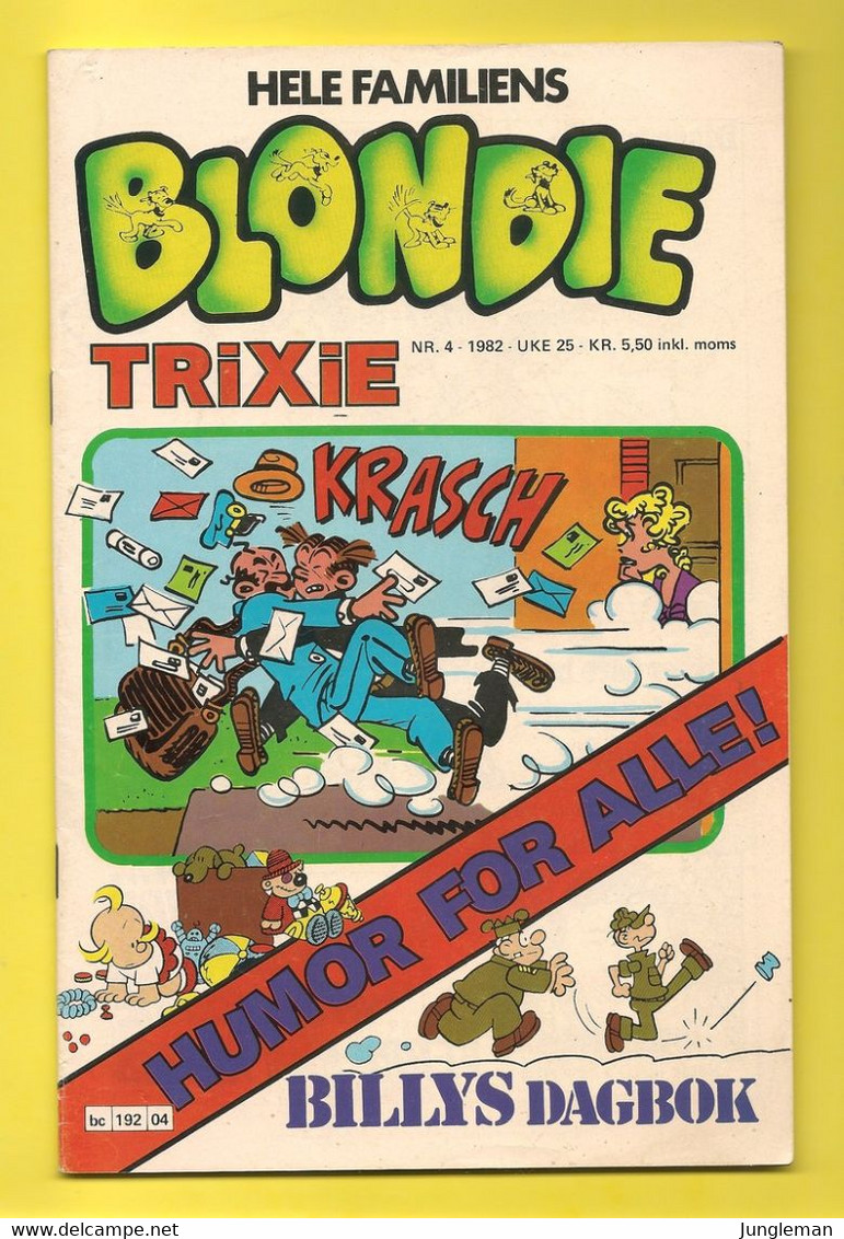 Hele Familiens Blondie N°4 - Publisher Semic / Nordisk Forlag AS - In Danish Or Swedish - Year 1982 - - Skandinavische Sprachen