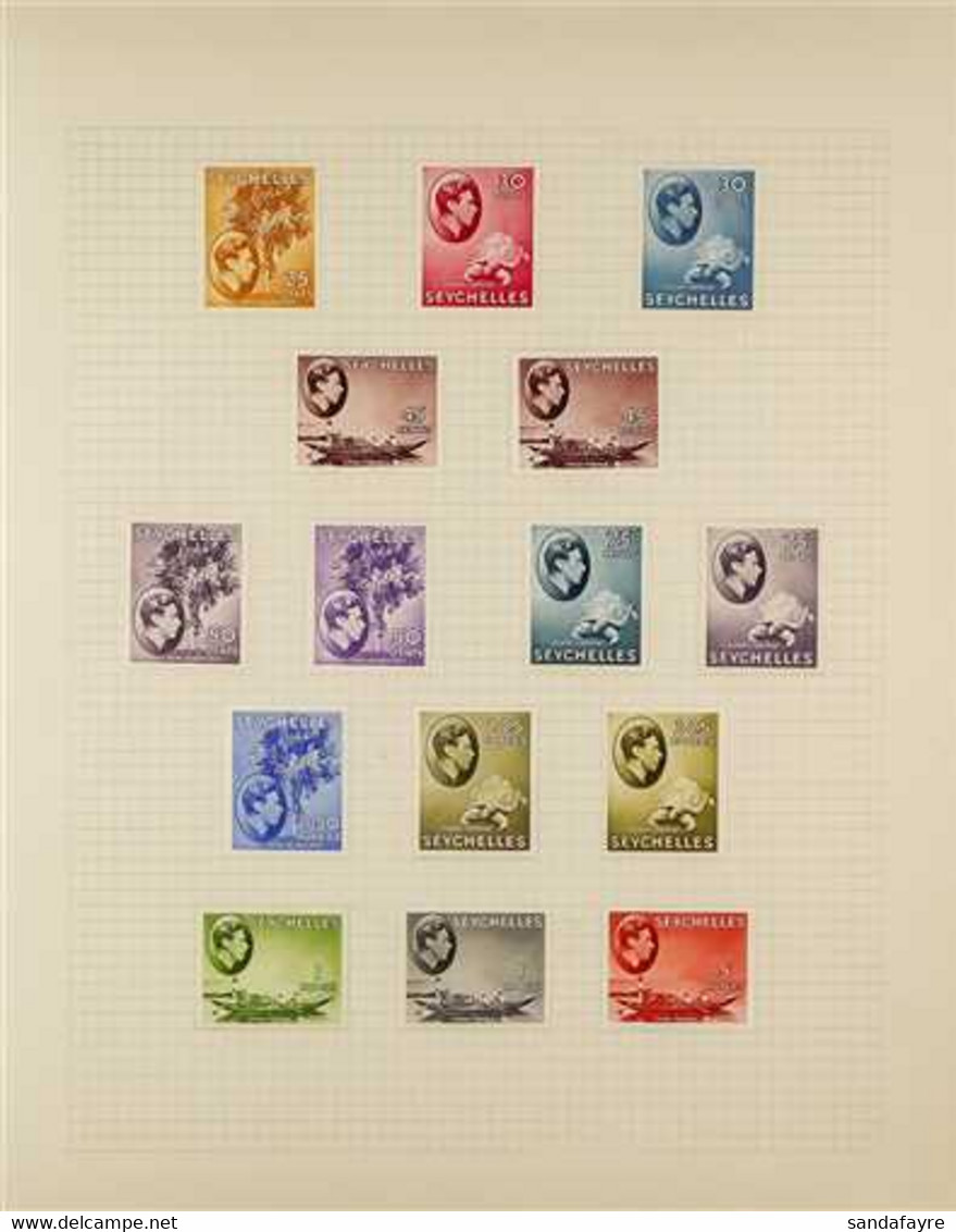 1937-52 COMPLETE KGVI MINT COLLECTION PLUS EXTRAS. A Delightful Complete Mint Collection, SG 132/172, That Includes ALL  - Seychelles (...-1976)