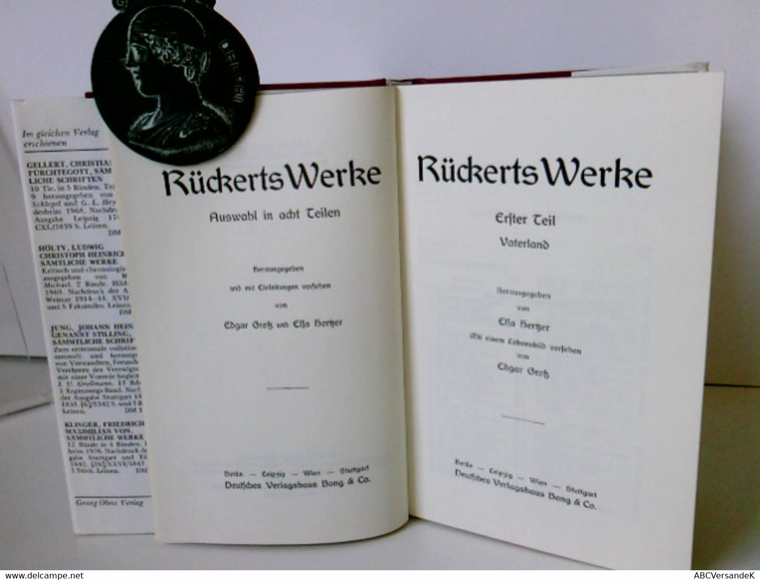 Werke. Auswahl In Acht Teilen, Pro Buch Mehrere Teile Enthalten. Nachdruck Der Ausgabe Berlin 1910 - Auteurs All.