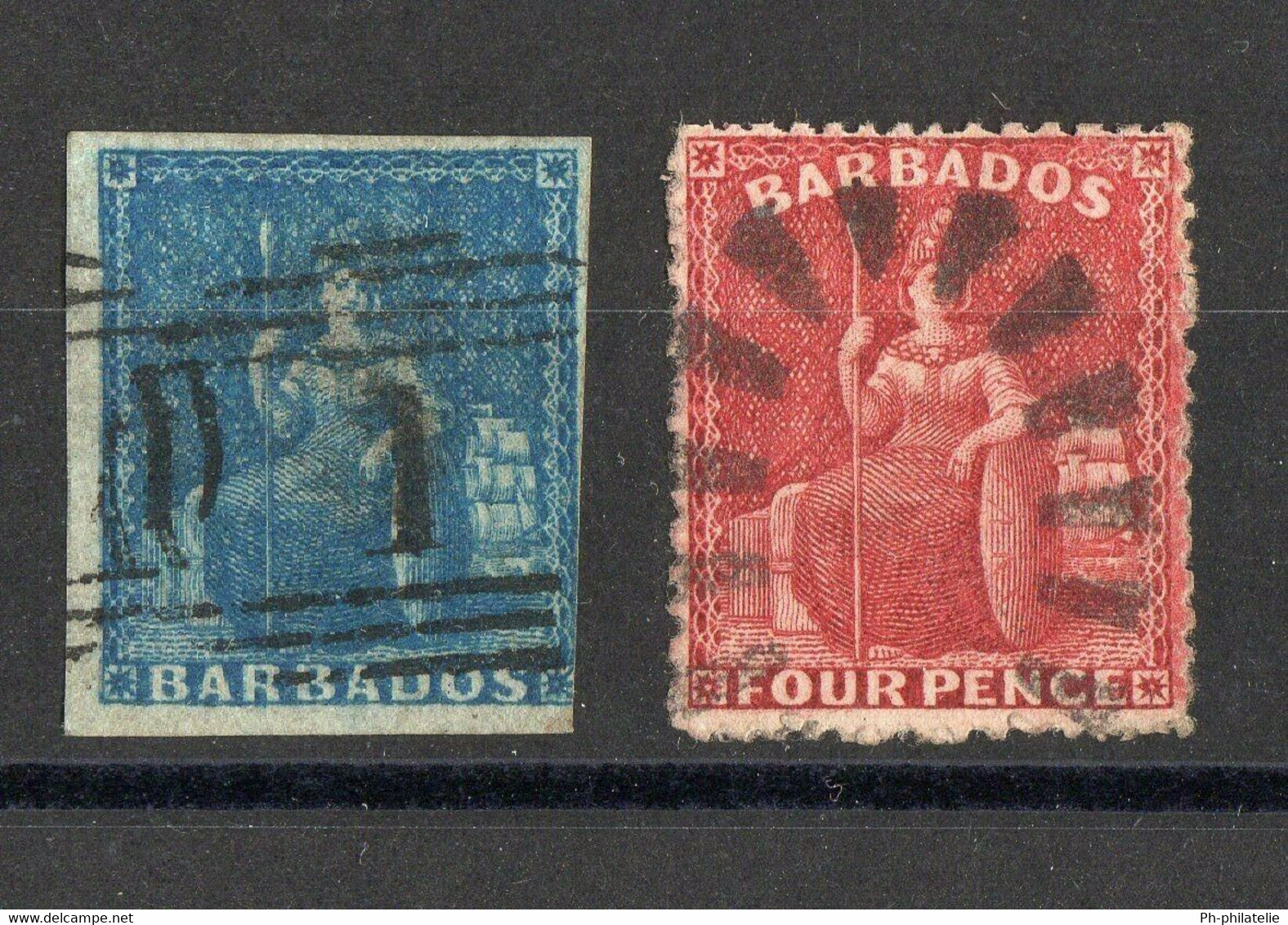 BARBADE: SERIE DE 2 TIMBRES OBLIT N°2/10 - Barbados (1966-...)