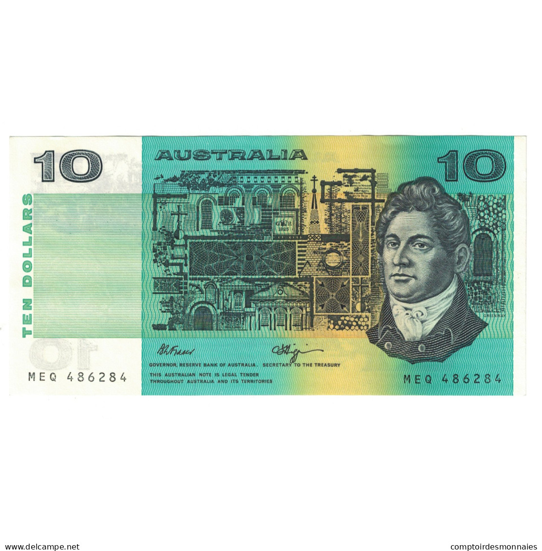 Billet, Australie, 10 Dollars, KM:45b, NEUF - 1974-94 Australia Reserve Bank (paper Notes)
