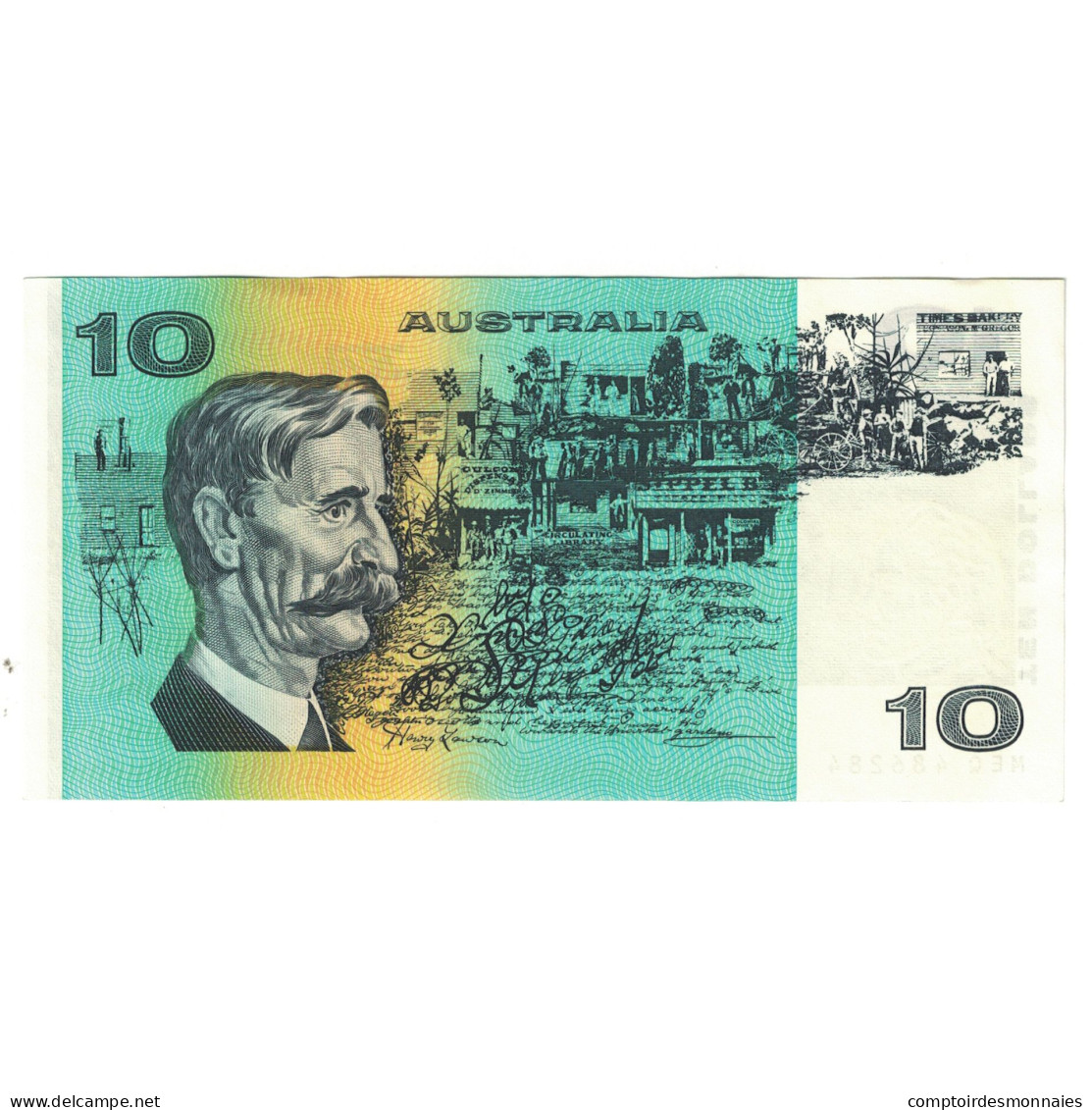 Billet, Australie, 10 Dollars, KM:45b, NEUF - 1974-94 Australia Reserve Bank (paper Notes)