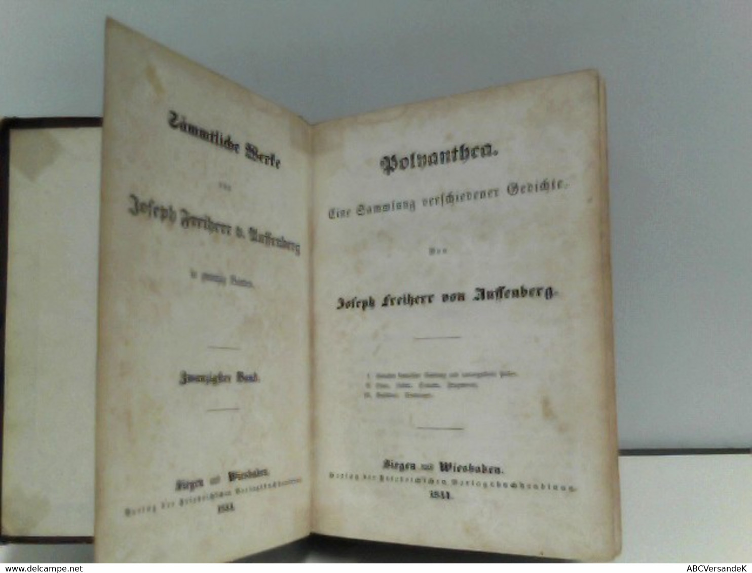 Polyanthea Band 20 Aus Sämmtliche Werke In 20 Bänden - Auteurs All.