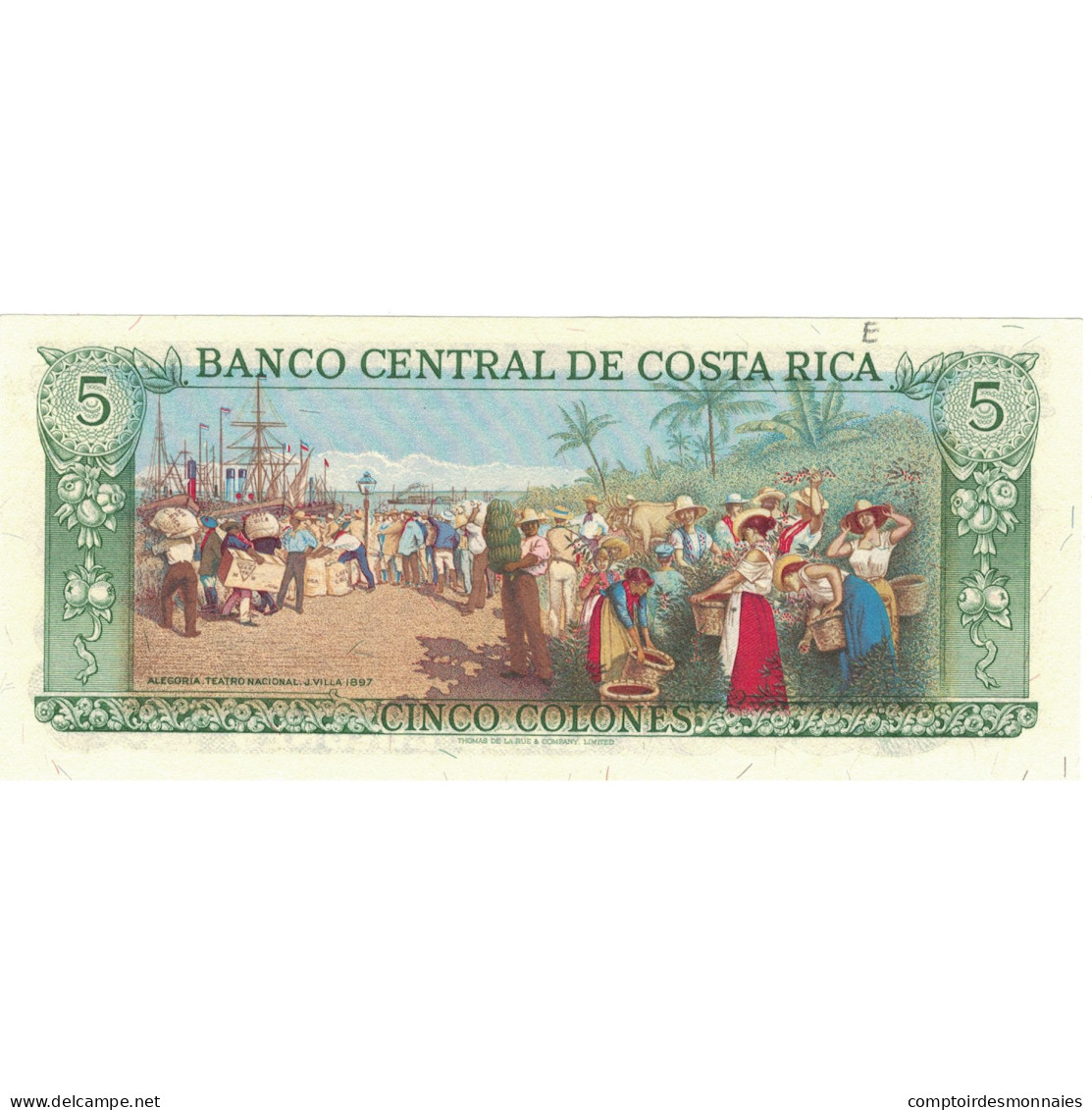 Billet, Costa Rica, 5 Colones, 1981, 1981-03-12, KM:236d, SPL+ - Costa Rica