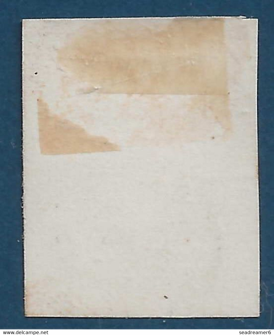 France Type Napoléon 1853/62 Essai à 1c En Bleu Sur Papier Carton TTB Cote : 250 € - Other & Unclassified