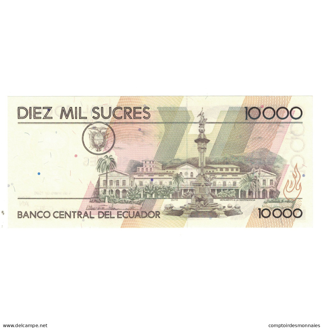 Billet, Équateur, 10,000 Sucres, 1996, 1996-01-04, KM:127a, NEUF - Equateur