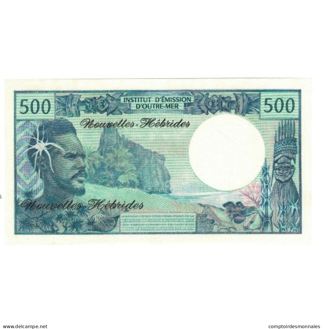 Billet, New Hebrides, 500 Francs, KM:19c, NEUF - Papeete (Polynésie Française 1914-1985)