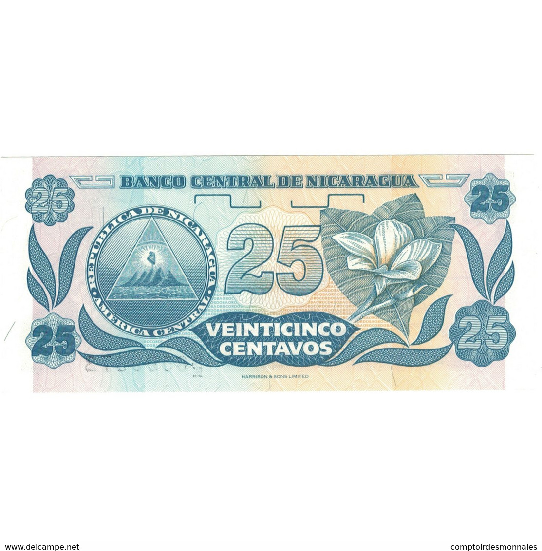 Billet, Nicaragua, 25 Centavos, KM:170s, SPL+ - Nicaragua