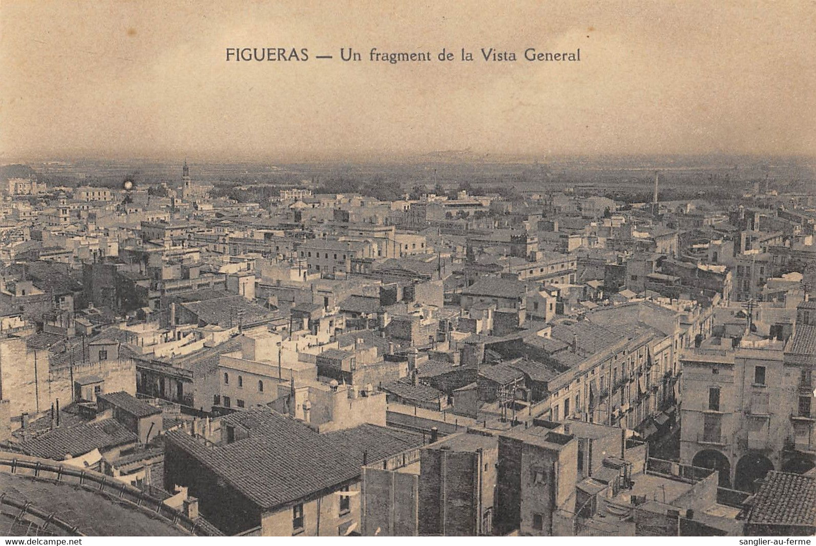 CPA ESPAGNE FIGUERAS UN FRAGMENT DE LA VISTA GENERAL (cliché Rare - Andere & Zonder Classificatie