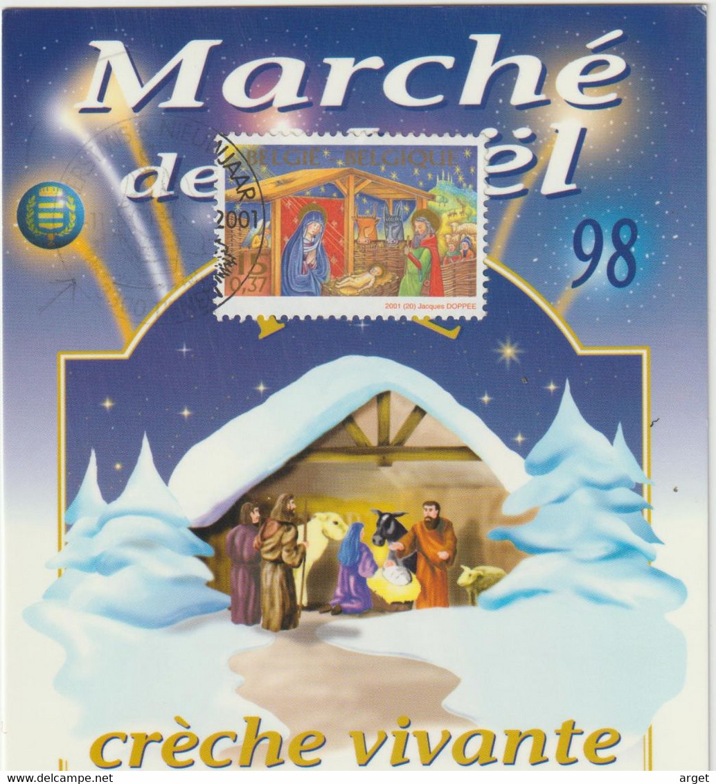 Carte-Maximum BELGIQUE N° Yvert 3039 (NATIVITE) Obl Sp Ill 1er Jour - 2001-2010