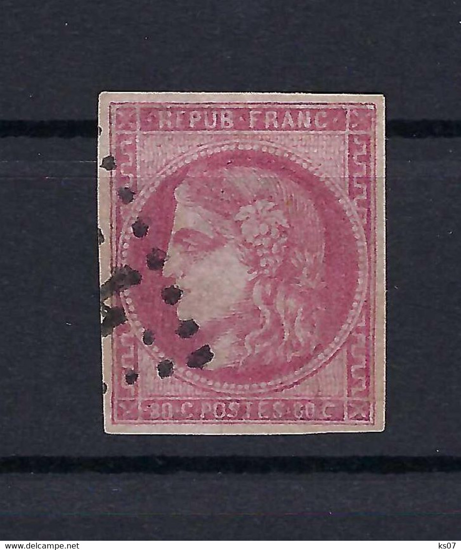 Frankreich Yvert No.49j Gestempelt Kat.425,-€ - 1870 Emisión De Bordeaux