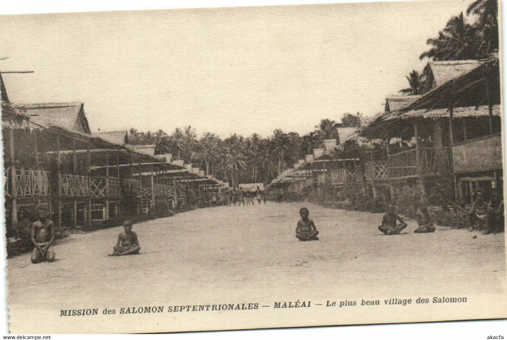 PC UK, SALOMON ISLANDS, MALÉAI, LE PLUS BEAU, Vintage Postcard (b33522) - Salomon