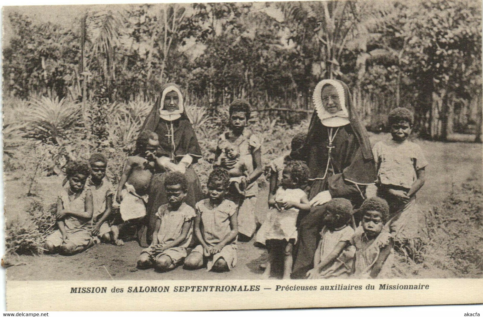 PC UK, SALOMON ISLANDS, PRÉCIEUSES AUXILIAIRES, Vintage Postcard (b33537) - Solomon Islands