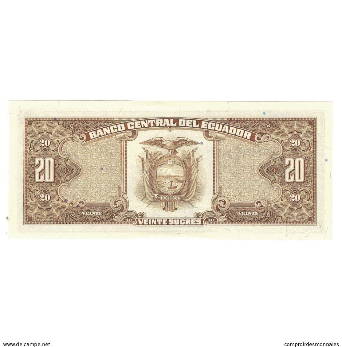 Billet, Équateur, 20 Sucres, 1988, 1988-11-22, KM:115b, NEUF - Equateur