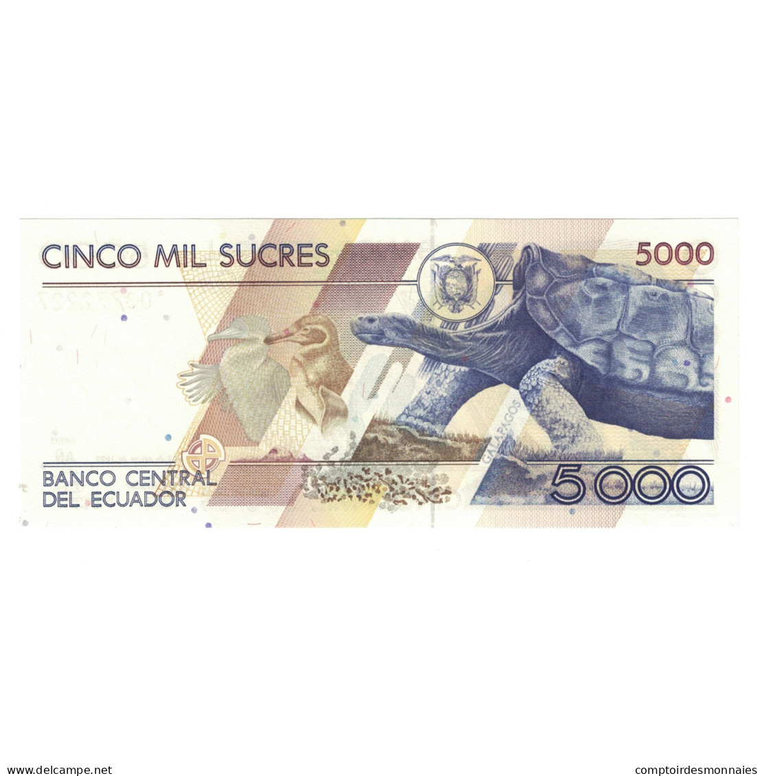 Billet, Équateur, 5000 Sucres, 1999, 1999-03-26, KM:128a, NEUF - Equateur