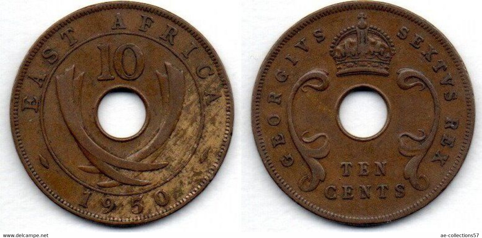 East Africa 10 Cents 1950 TTB - Sonstige – Afrika