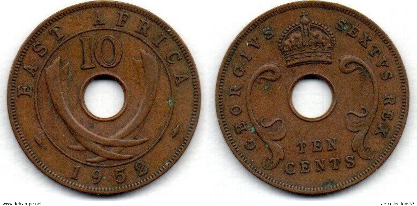 East Africa 10 Cents 1952 TB+ - Autres – Afrique