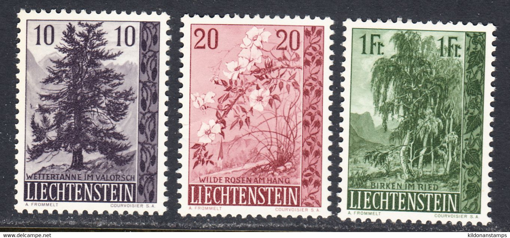 Liechtenstein 1957 Mint No Hinge, Sc# 312-314, Yt , Zu - Unused Stamps